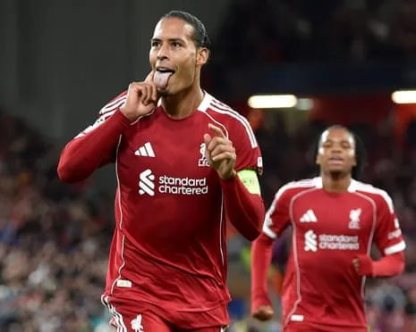 Van Dijk nods late victory versus Spanish giants